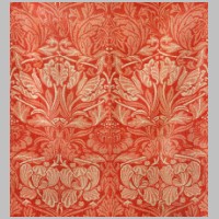 'Tulip and rose' textile design by William Morris, produced by Morris & co in 1876..jpg